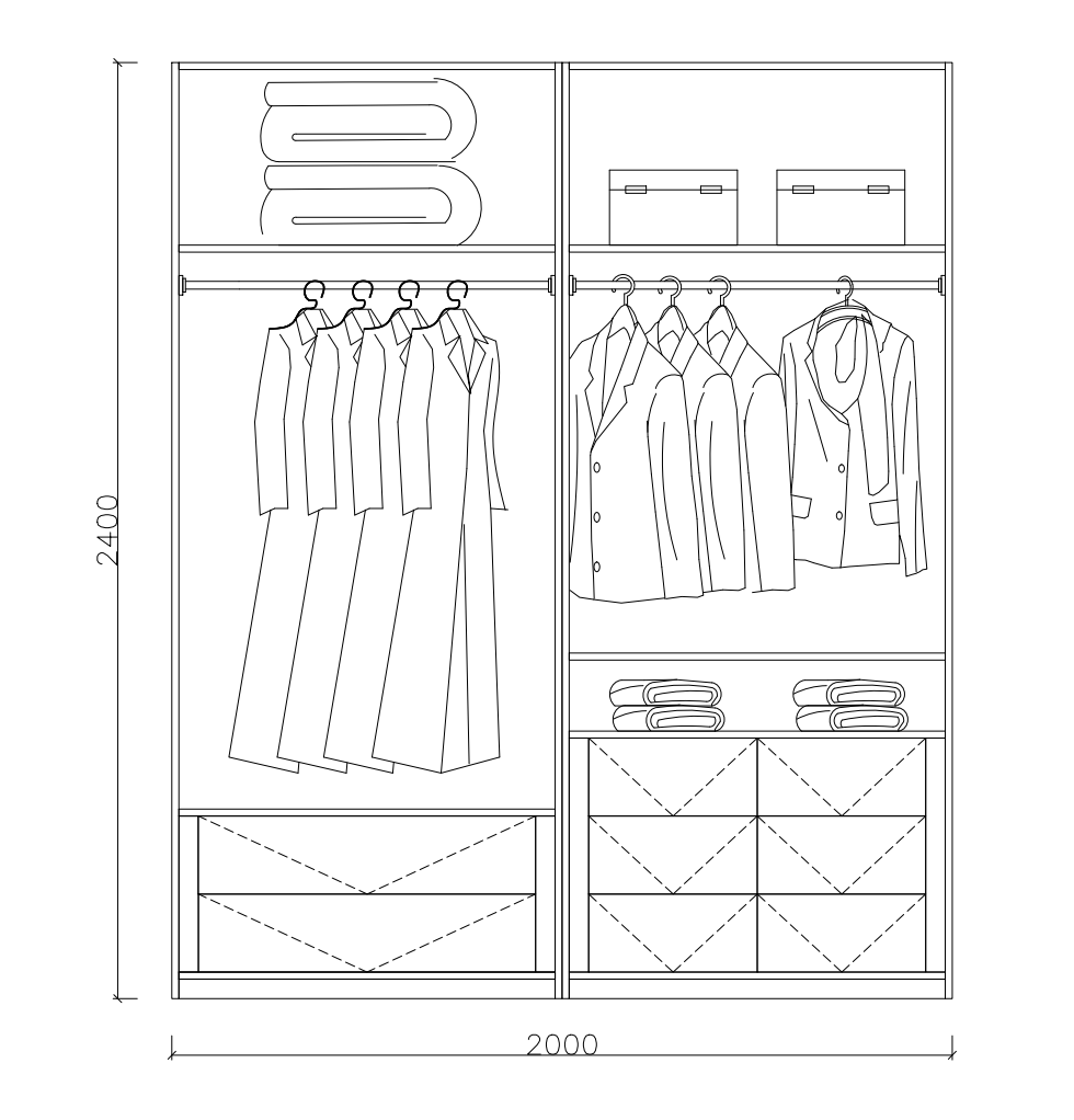 Luxury Walk In Closet -- Casen Series 12