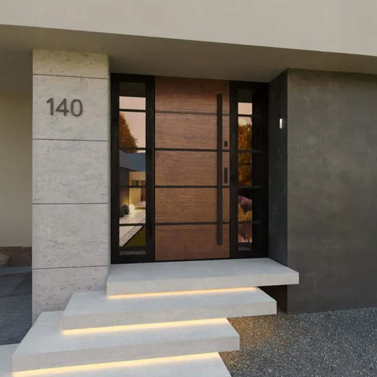 Wooden Look Metal Doors -- Casen Series Metal 20
