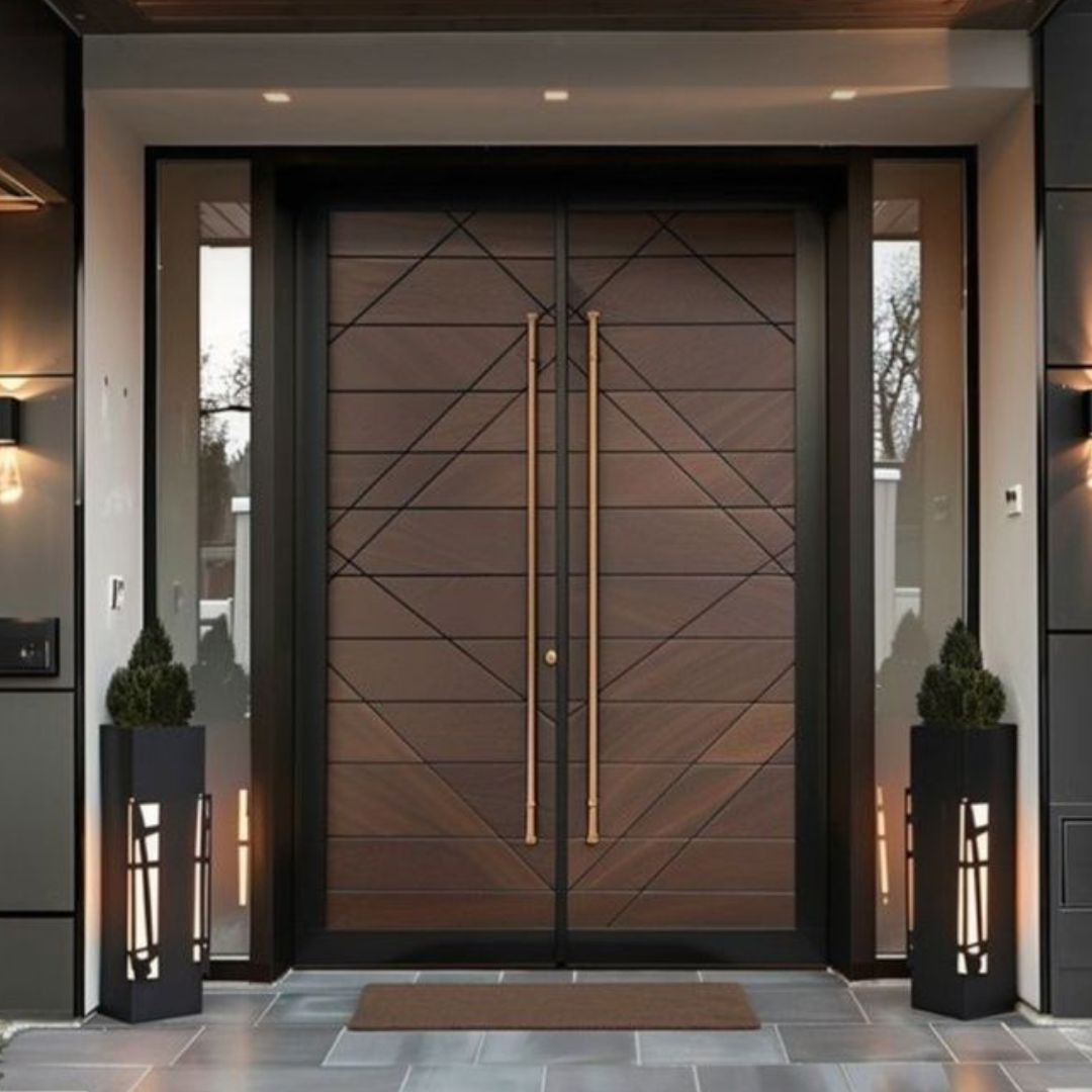 Luxury Exterior Doors -- Casen Series Wood 01