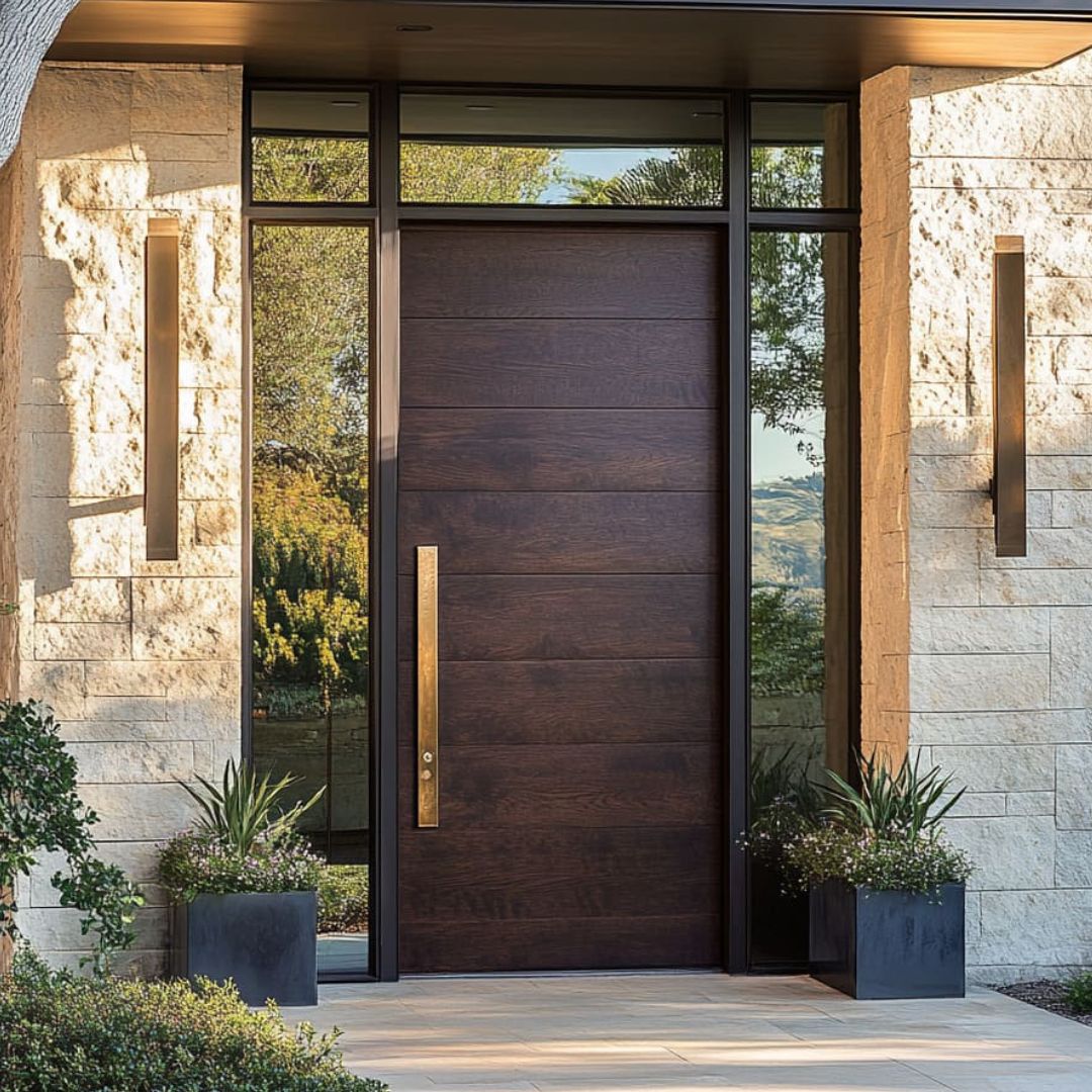 Wooden Look Metal Doors -- Casen Series Metal 10