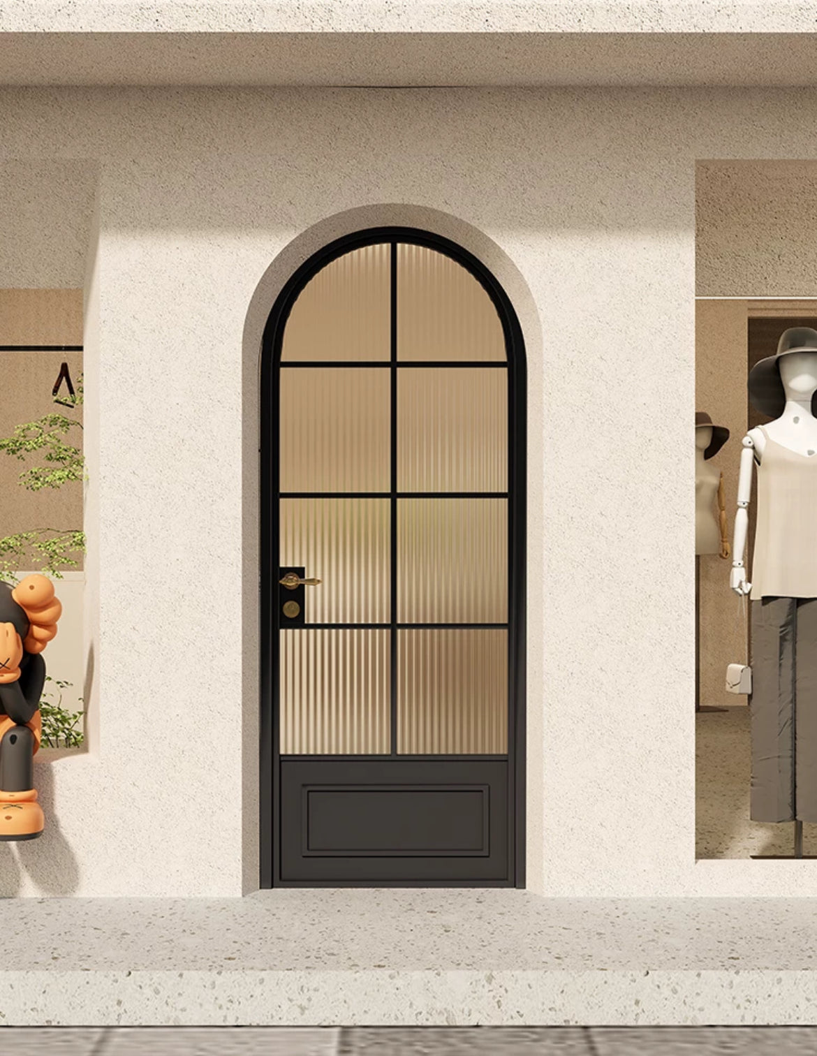 Exterior Arched Doors - Casen Series Wood 52