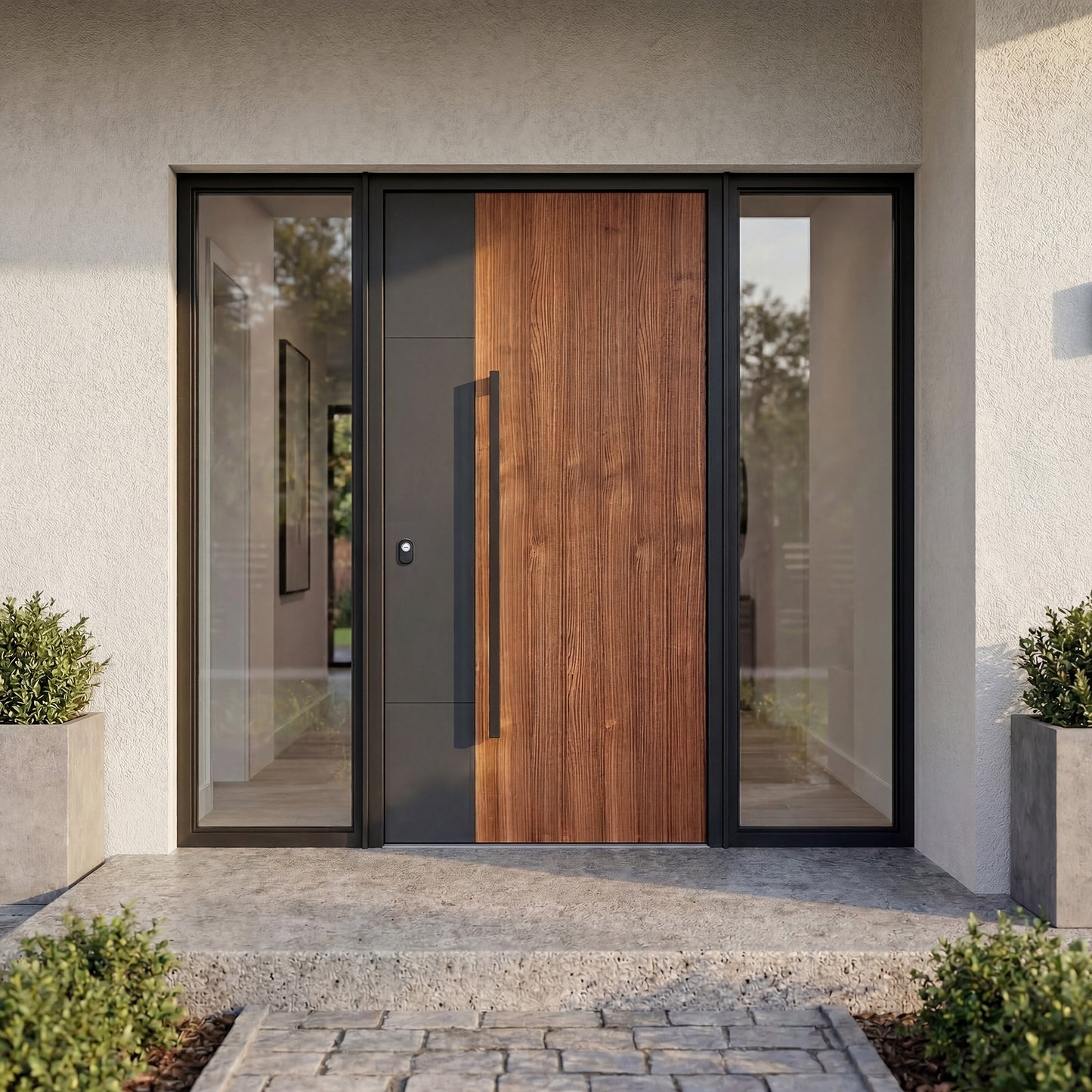 Wooden Look Metal Doors -- Casen Series Metal 26