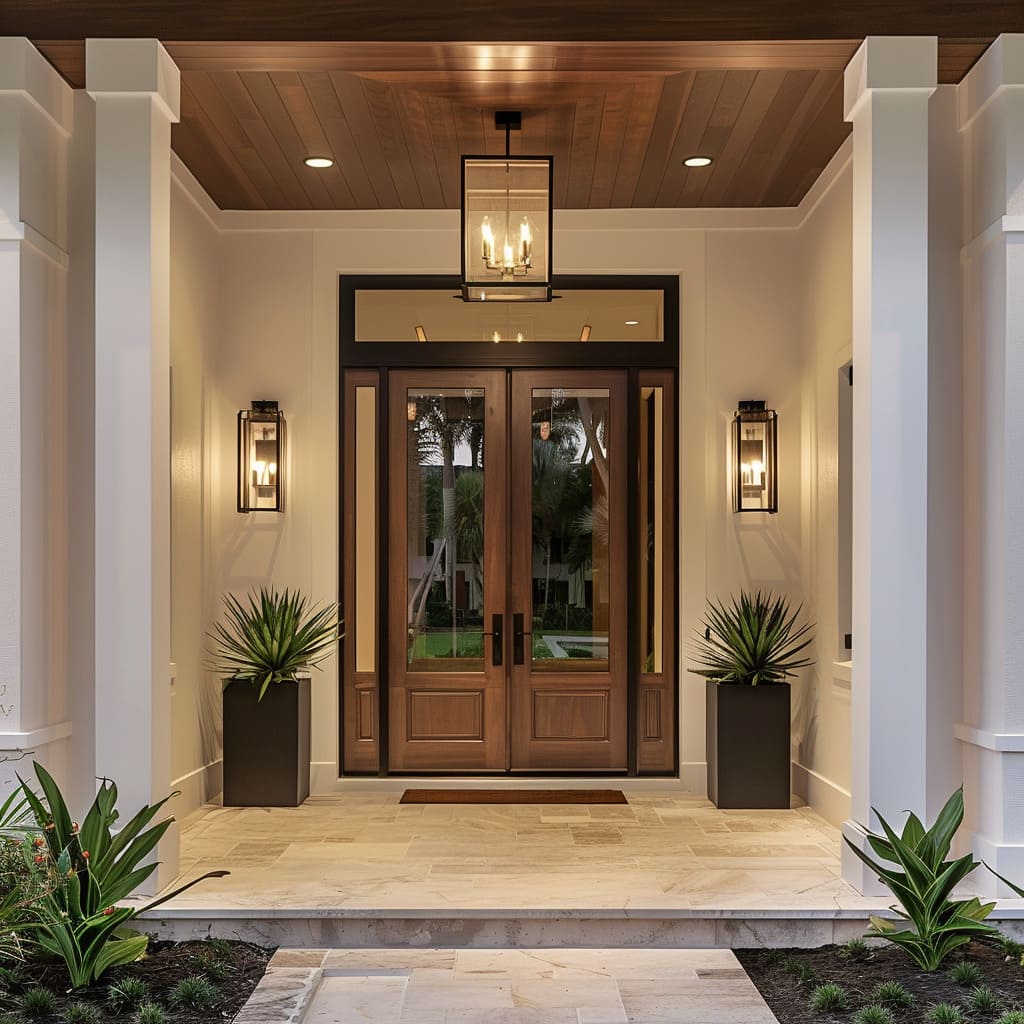 Luxury Exterior Doors -- Casen Series Wood 29