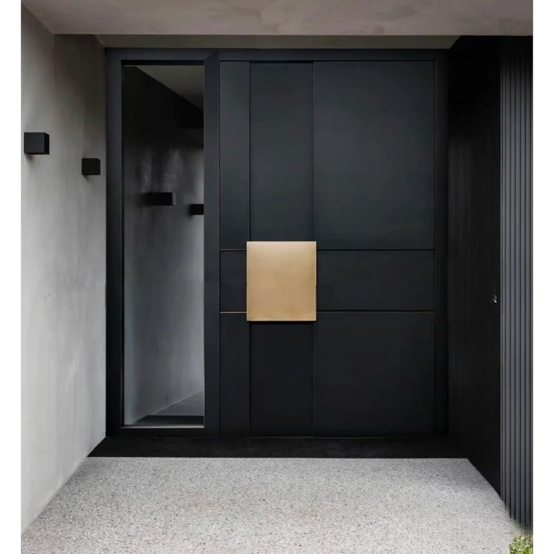 Luxury Concrete Black Metal Doors -- Casen Series 27