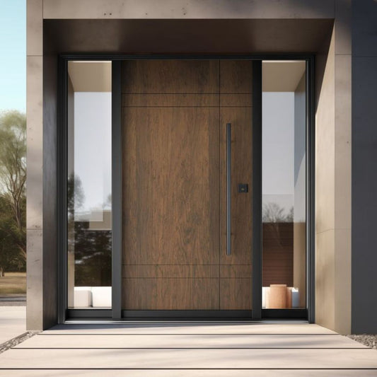 Wooden Look Metal Doors -- Casen Series Metal 05