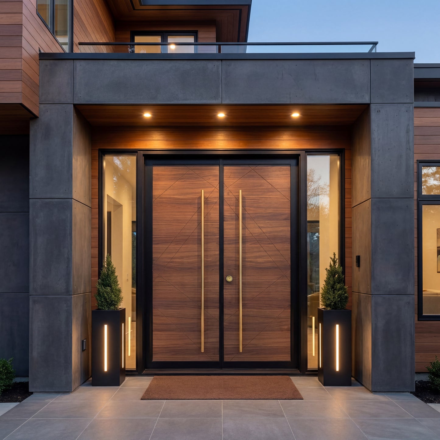 Luxury Exterior Doors -- Casen Series Wood 01