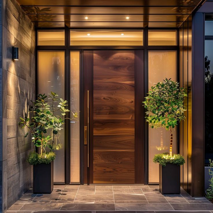 Solid Core Exterior Doors - Casen Series Wood 23