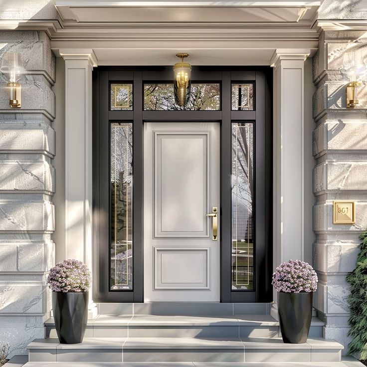 Modern Exterior Doors - Casen Series Wood 04