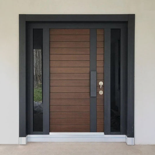 Wooden Look Metal Doors -- Casen Series Metal 18