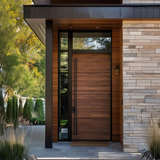 Wooden Look Metal Doors -- Casen Series Metal 13