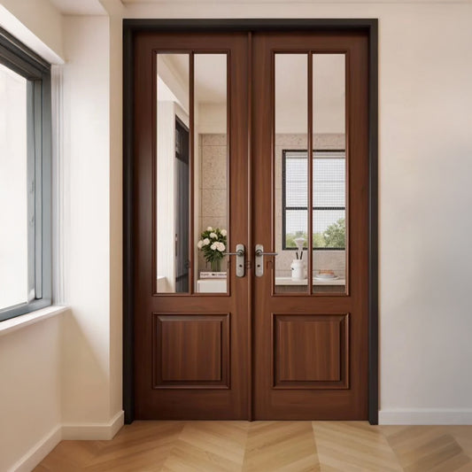 Interior Walnut Glazed Door -- Casen Series Internal 43