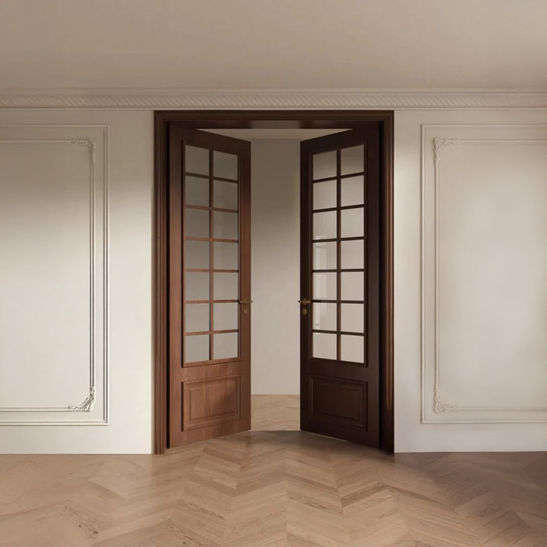 Clssic Walnut Interior Double Doors -- Windsor Series Internal 15