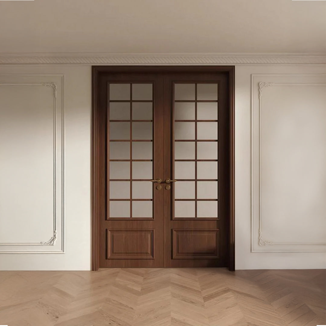 Clssic Walnut Interior Double Doors -- Windsor Series Internal 15