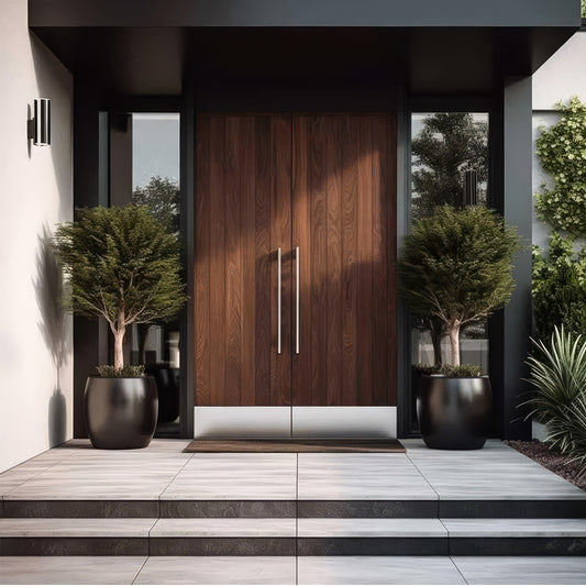 Modern Exterior Doors - Casen Series Wood 24