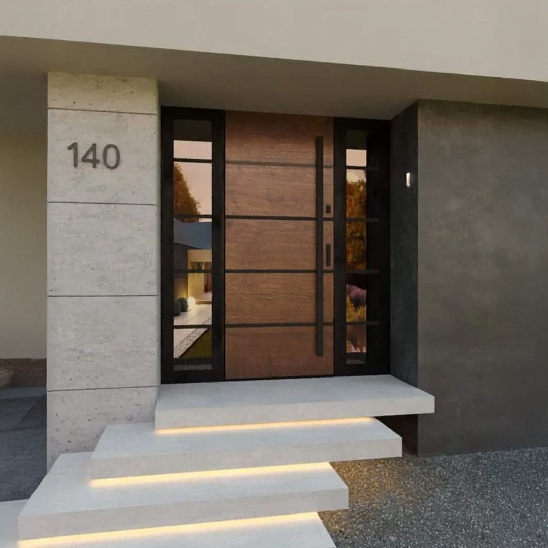 Wooden Look Metal Doors -- Casen Series Metal 20