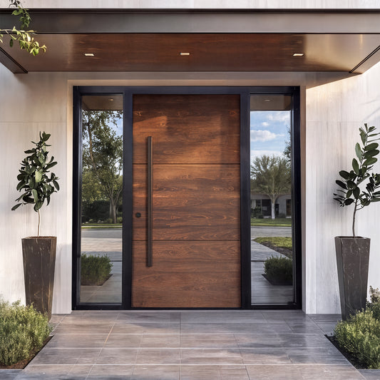 Luxury Exterior Doors -- Casen Series Wood-Look 30