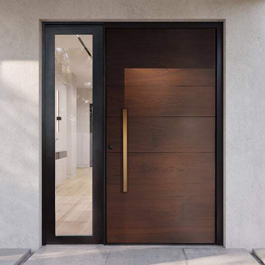 Luxury Exterior Doors - Casen Series Wood-Look 51