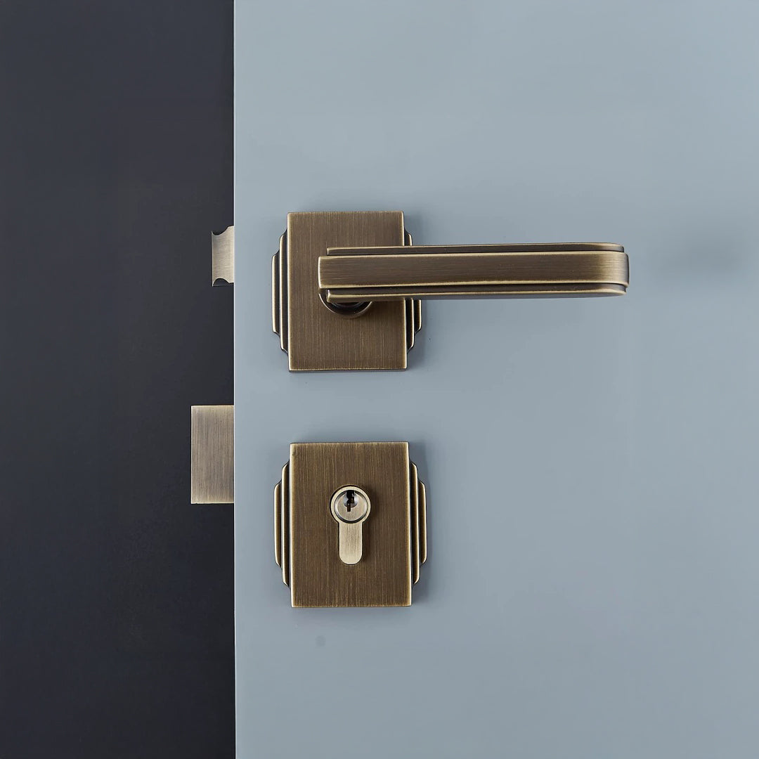 Luxury Bronze Internal Lock Set 04 - Casen Doors