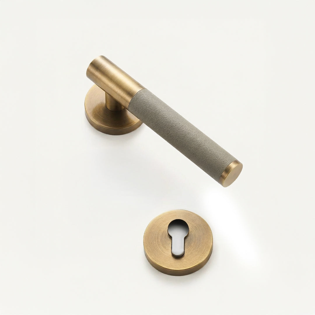 Luxury Leather Internal Door Lock 07 - Casen Doors