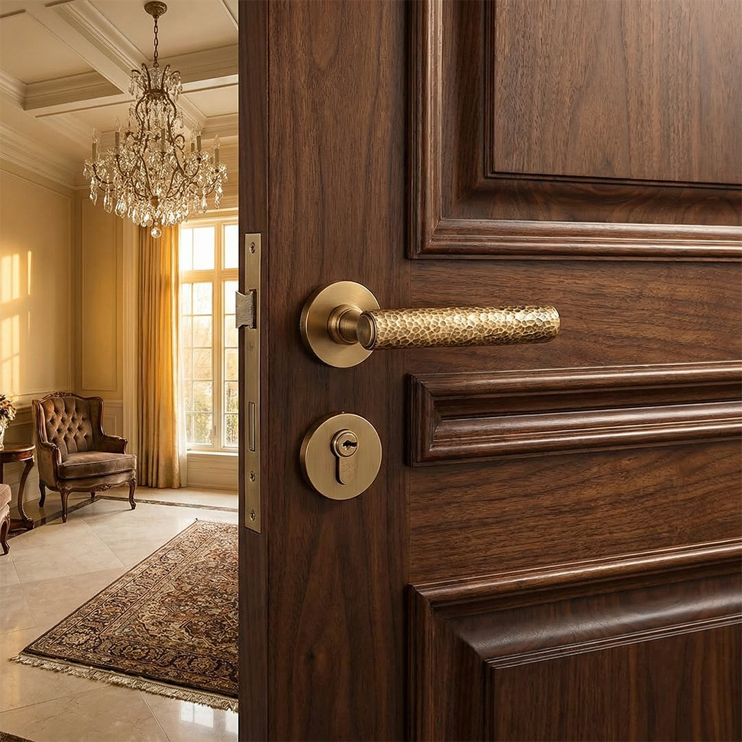 Luxury Hammer Pattern Internal Lock Set 08 - Casen Doors