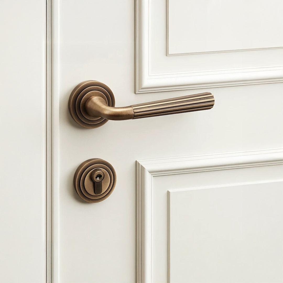 Luxury Brass Finish Internal Door Lock 10 - Casen Doors
