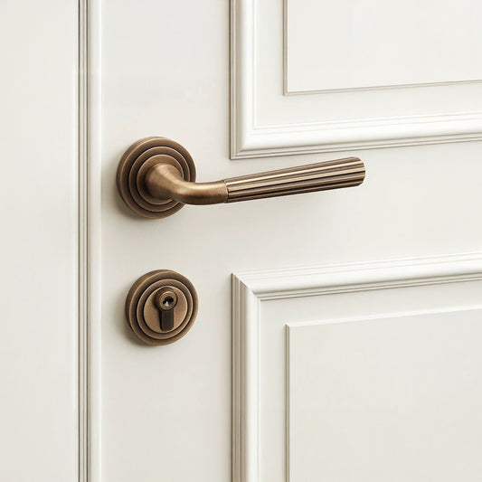 Luxury Brass Finish Internal Door Lock 10 - Casen Doors