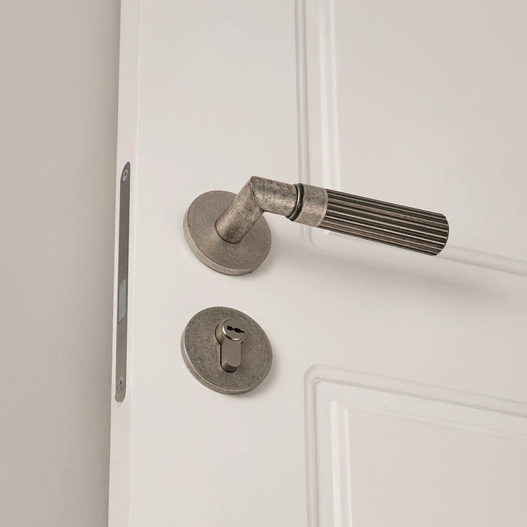 Luxury Antique Silver Internal Door Lock 14 - Casen Doors