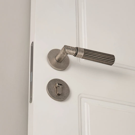 Luxury Antique Silver Internal Door Lock 14 - Casen Doors