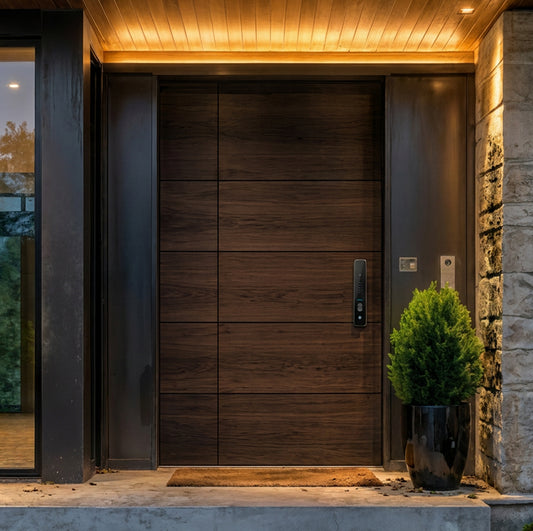 Luxury Wooden Look Metal Doors -- Casen Series Metal 06