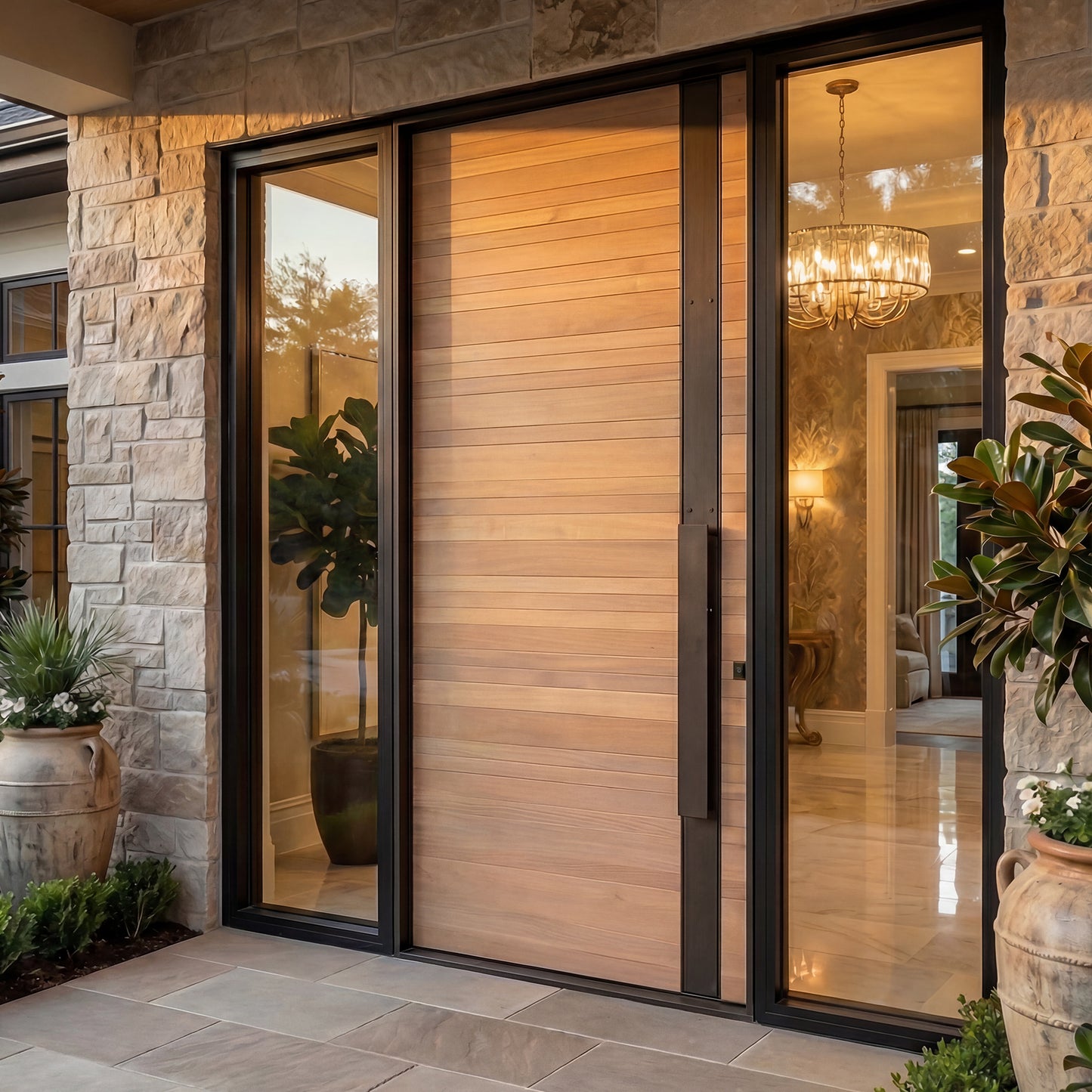 Wooden Look Metal Doors -- Casen Series Metal 02