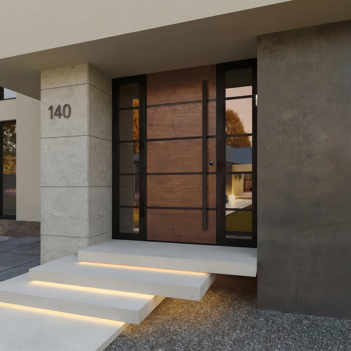 Wooden Look Metal Doors -- Casen Series Metal 20