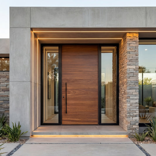 Luxury Wooden Look Metal Doors -- Casen Series Metal 22
