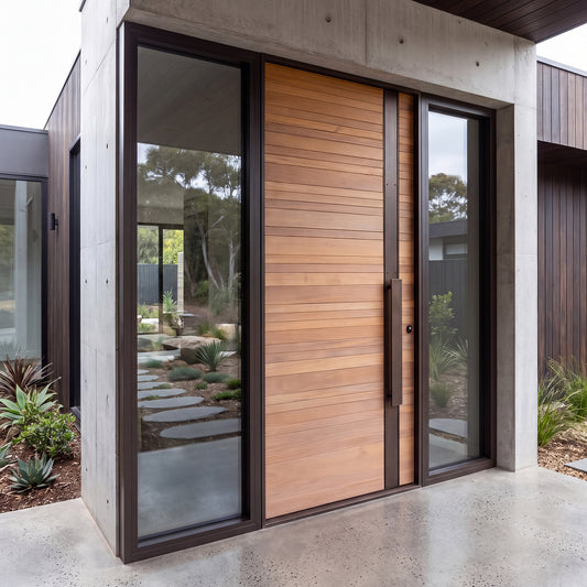 Wooden Look Metal Doors -- Casen Series Metal 02