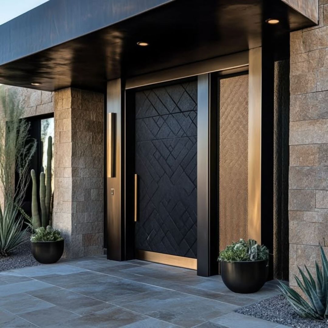 Luxury Concrete Metal Doors -- Casen Series Metal 03