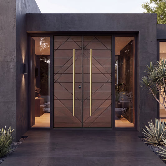 Luxury Exterior Doors -- Casen Series Wood-Look 01